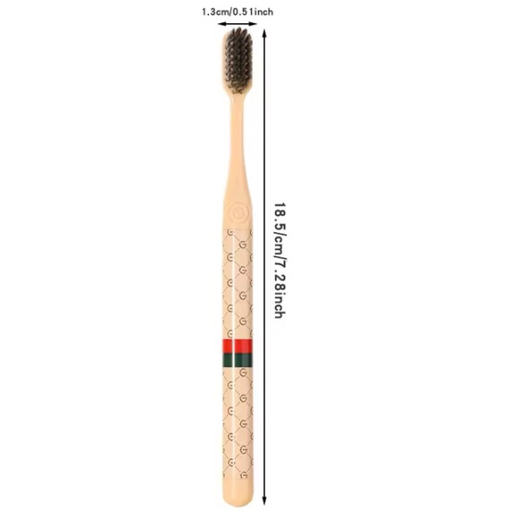 Bougie Toothbrush - Black, Brown, Cream - Picture 6 of 11
